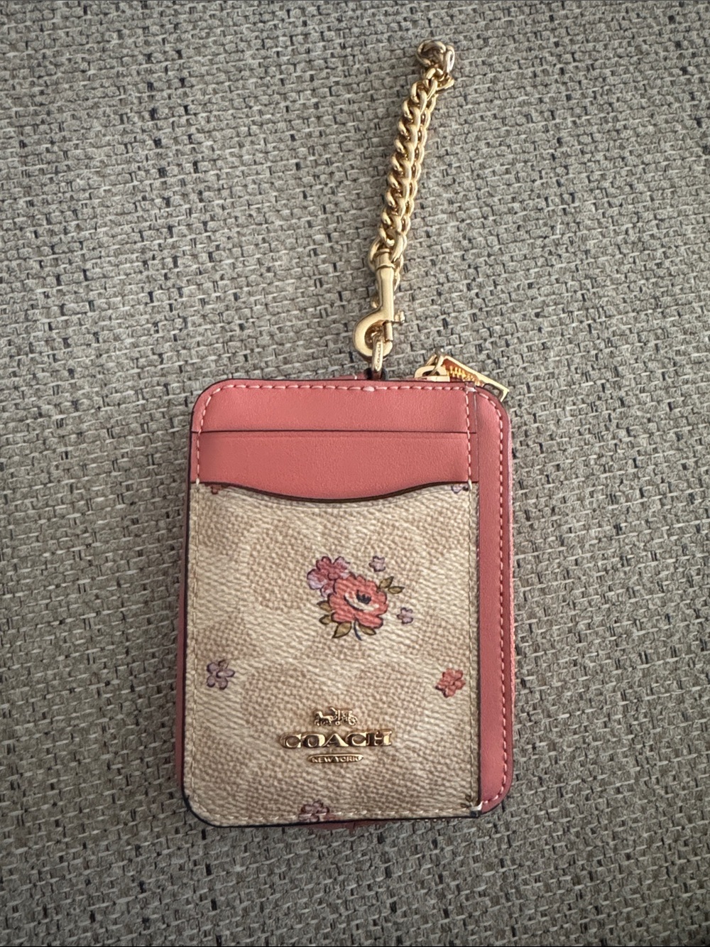 Coach zip card case